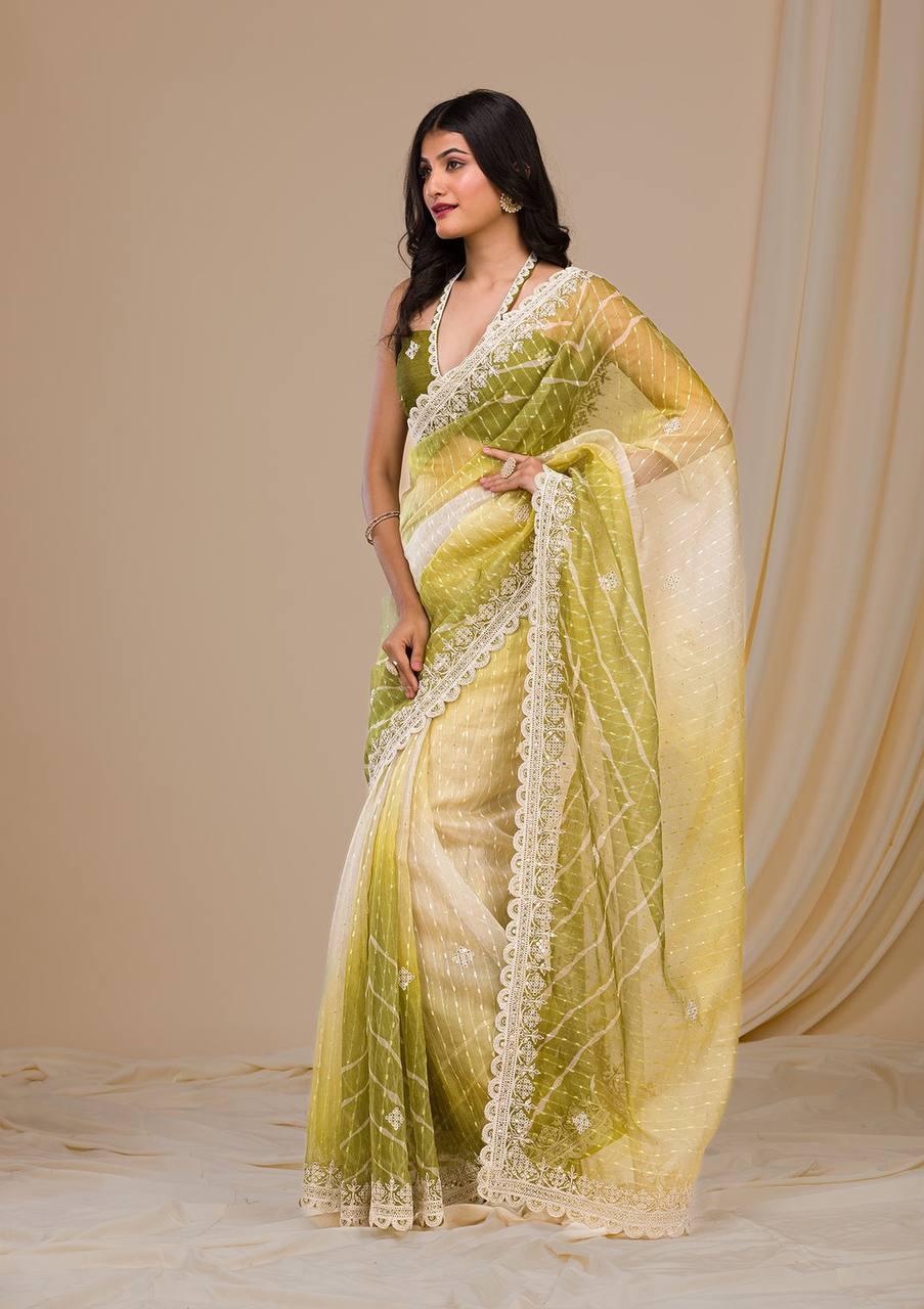 BT 1209 Embroidery Georgette Party Wear Sarees Wholesale Shop In Surat